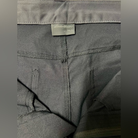 EDDIE BAUER Men’s Navy blue flat front pants size 34/32. - Picture 8 of 12